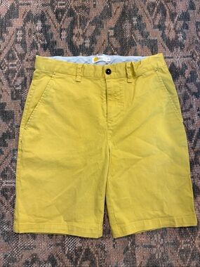 Boden Bright Yellow Kids' Chino Shorts